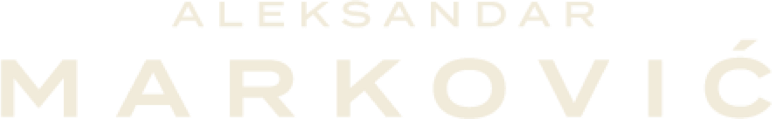 Typographic Logo of aleksandar markovic